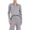 English Factory Women’s Collared Knit Sweater(Grey)