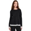 English Factory Women’s Contrast Stripe Detail Knit Top(Black/Ivory)