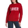 English Factory Womens Crewneck Statement Sweater, S, Red