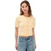 English Factory Women’s Knit Striped Sweater Cardigan(Butter/White)