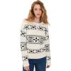 English Factory Women’s Motif Zip Up Sweater(Ivory/Black)