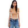 English Factory Women’s Ruffle Detailed Knit Top(Camel)