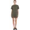 English Factory Women’s Scallop Embroidered Cotton Mini Shirt Dress(Green)