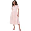 English Factory Women’s Seersucker Striped Midi Dress(Pink)