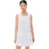 English Factory Women’s Shirring Detailed Sleeveless Dress(White)