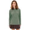English Factory Women’s Stripe Collar Sweatshirt(Brown/Green)
