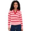English Factory Women’s Striped Collared Sweater(Pink/Red)