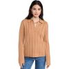 English Factory Women’s Texture Knit Top(Camel)