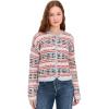 English Factory Women’s Textured Stripe Jacket(Powder Blue Multi)