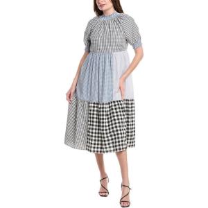 English Factory Patchwork Midi Dress(Multi)