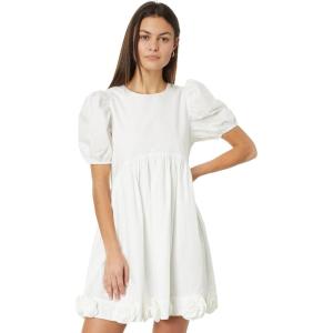 English Factory Poplin Corsage Mini Dress(Ivory)