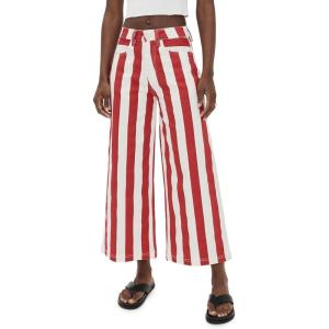 English Factory Women’s Bold Stripe Jeans(Red/White)