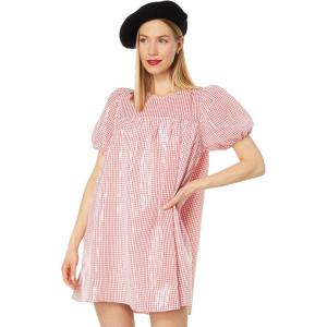 English Factory Women’s Check Sequins Mini Dress(Red)