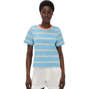 English Factory Women’s Jersey Stripe Top(Blue/Orange)