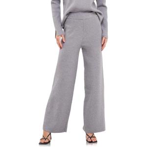 English Factory Women’s Knit Wide Pants(Grey)