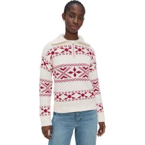 English Factory Women’s Motif Zip Up Sweater(Red/White)