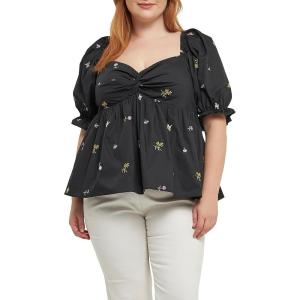 English Factory Women’s Multi Floral Embroidery Top