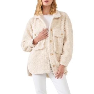 English Factory Women’s Oversized Sherpa Jacket Ivory Small