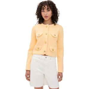 English Factory Women’s Round Hem Cardigan(Butter Yellow)