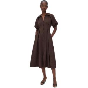 English Factory Women’s Shirt Midi Dress(Brown)