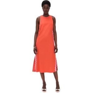 English Factory Women’s Sleeveless RIC Rac Dress(Orange)