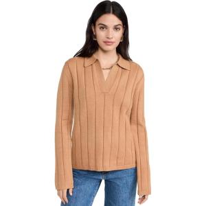 English Factory Women’s Texture Knit Top(Camel)