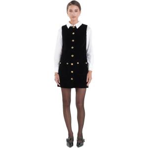English Factory Women’s Velvet Mini Dress(Black)