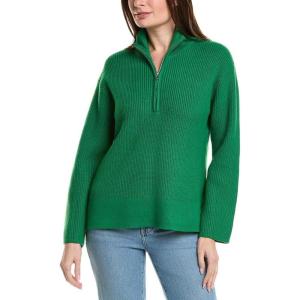 English Factory Half-Zip Collar Sweater(Green)
