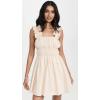 English Factory Women’s Ruffled Detail Mini Dress(Beige)