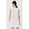 English Factory Women’s Shirring Detailed Sleeveless Dress(White)