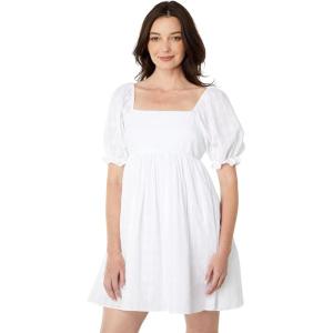 English Factory Mix Media Mini Dress(White)