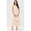 English Factory Women’s Scallop Knited Sleeveless Midi Dress(Off-white)