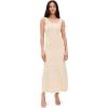 English Factory Women’s Scallop Knited Sleeveless Midi Dress(Off-white)