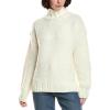 English Factory Womens Thick Turtleneck Sweater, L, White