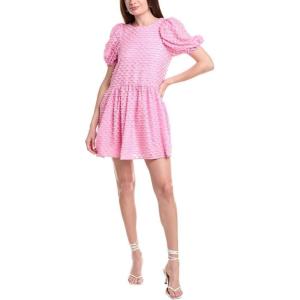English Factory Women’s Check Baby Doll Mini Dress(Pink)