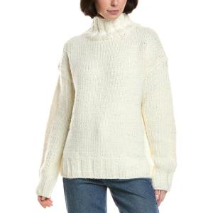 English Factory Womens Thick Turtleneck Sweater, M, White
