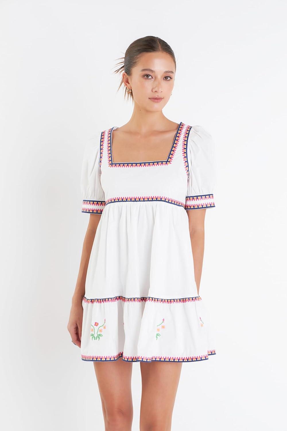 image:imageEndless Rose Poplin Mini DressIvory Multi