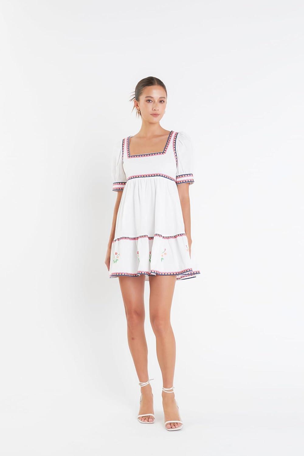 image:imageEndless Rose Poplin Mini DressIvory Multi