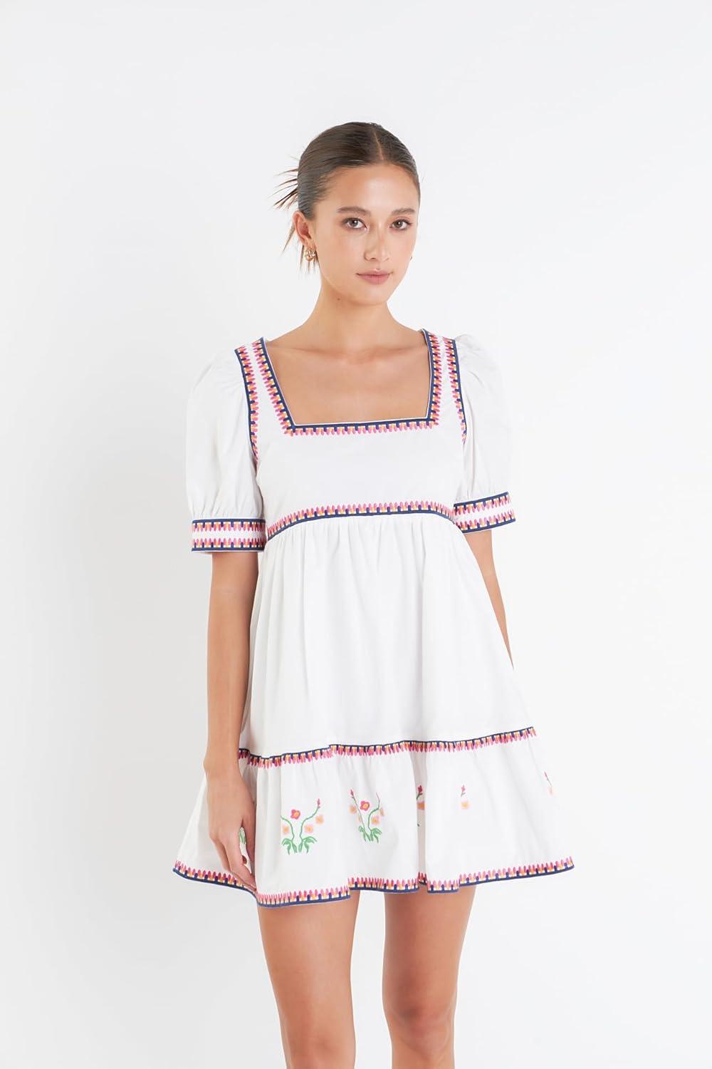 image:imageEndless Rose Poplin Mini DressIvory Multi