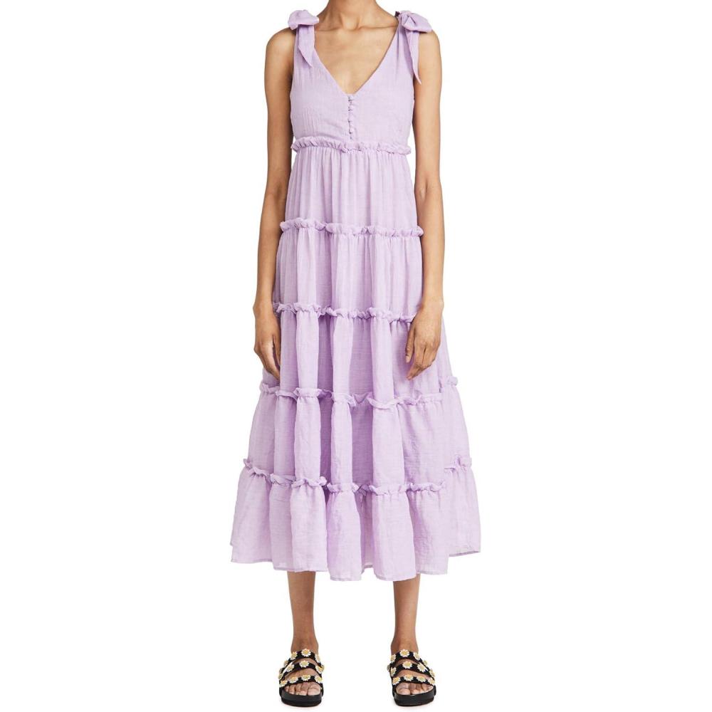 image:imageEnglish Factory Womens Tiered Midi DressLilac