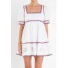Endless Rose Poplin Mini Dress(Ivory Multi)