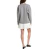 English Factory Womens Polo Mixed Media Mini Dress, Xs, Grey