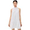 English Factory Women’s Scallop Detailed Halter Mini Dress(White)