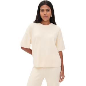 English Factory Women’s Collar Knit Half Sleeves Top(Ivory)