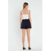 English Factory Women’s Fuzzy Knit Tank Top, Cream, L