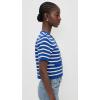 English Factory Women’s Knit Striped Sweater Cardigan(Blue/Ivory)