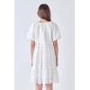 English Factory Women’s Knit and Embroidery Combo Mini Dress, White, S