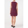 English Factory Women’s Striped Knit Lace Up Mini Dress, Navy/Red, M