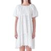 English Factory Women’s Knit and Embroidery Combo Mini Dress, White, M