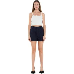 English Factory Women’s Fuzzy Knit Tank Top, Cream, XS